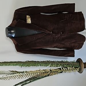 Vintage 911 Collection Chocolate Brown Corduroy Blazer